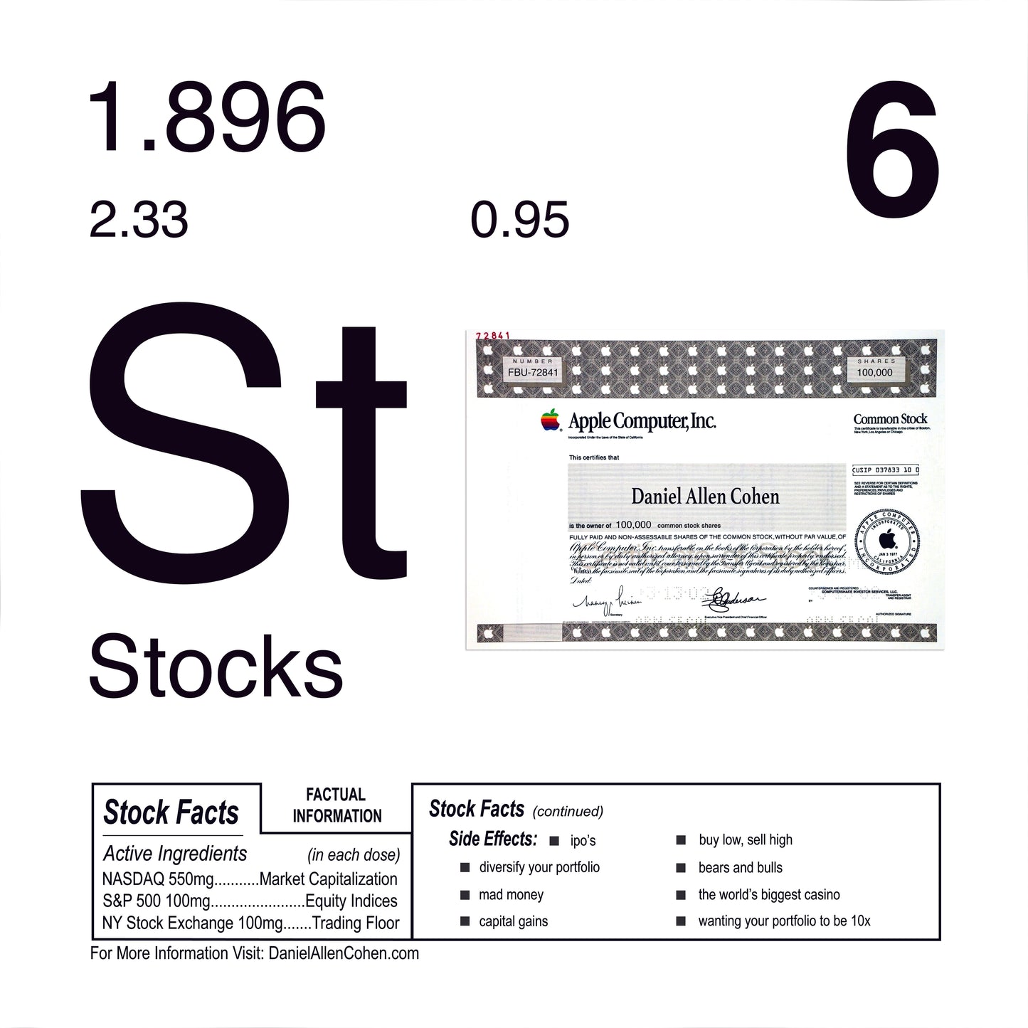 Periodic Table of Addiction Archival Prints